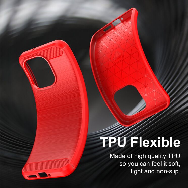 Силиконовый (TPU) чехол UniCase Carbon для Xiaomi Redmi Note 17 - Black: фото 5 из 9