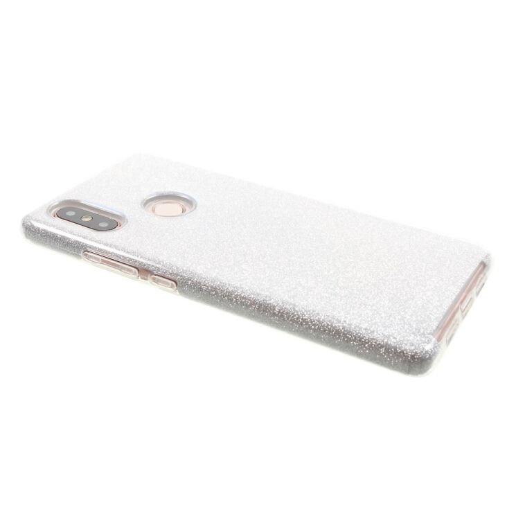 Силиконовый (TPU) чехол UniCase Glitter Cover для Xiaomi Mi 8 SE - Silver: фото 4 из 5