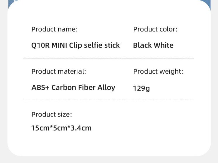 Трипод RTAKO Q10R MINI Clip - Black: фото 26 из 26