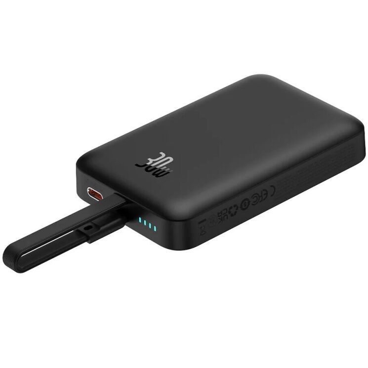 Внешний аккумулятор Baseus Magnetic Mini 30W (10000mAh) P1002210B113-00 - Black: фото 7 из 26