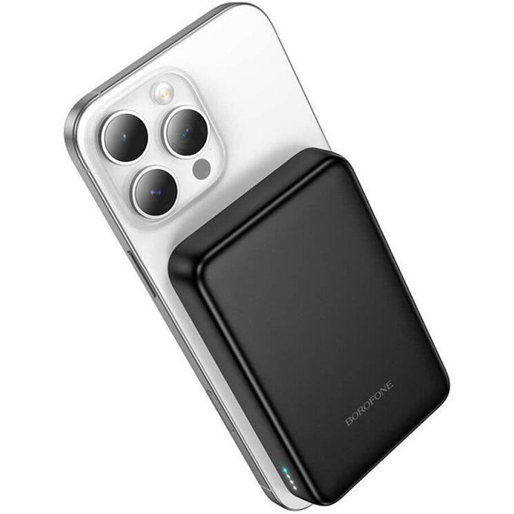 Внешний аккумулятор BOROFONE BJ82A Magnetic 22.5W+PD20W (10000mAh) - Black: фото 3 из 8