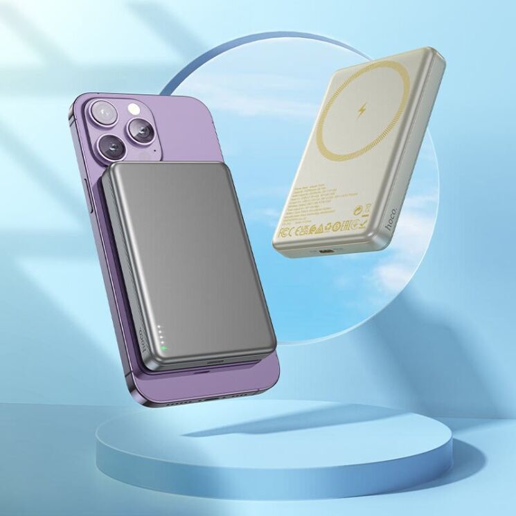 Внешний аккумулятор Hoco Q26A Joy PD20W (10000mAh) - Gray: фото 7 из 7