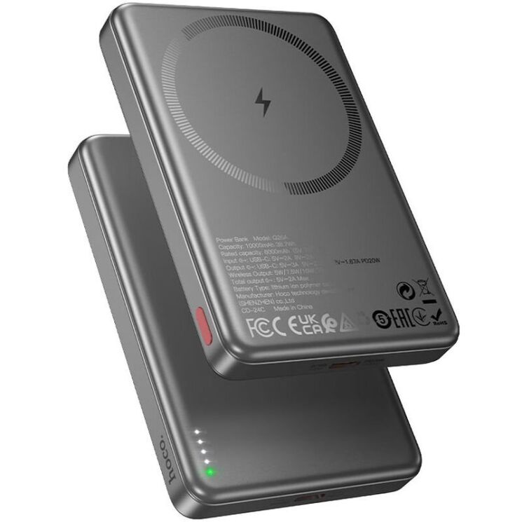 Внешний аккумулятор Hoco Q26A Joy PD20W (10000mAh) - Gray: фото 2 из 7