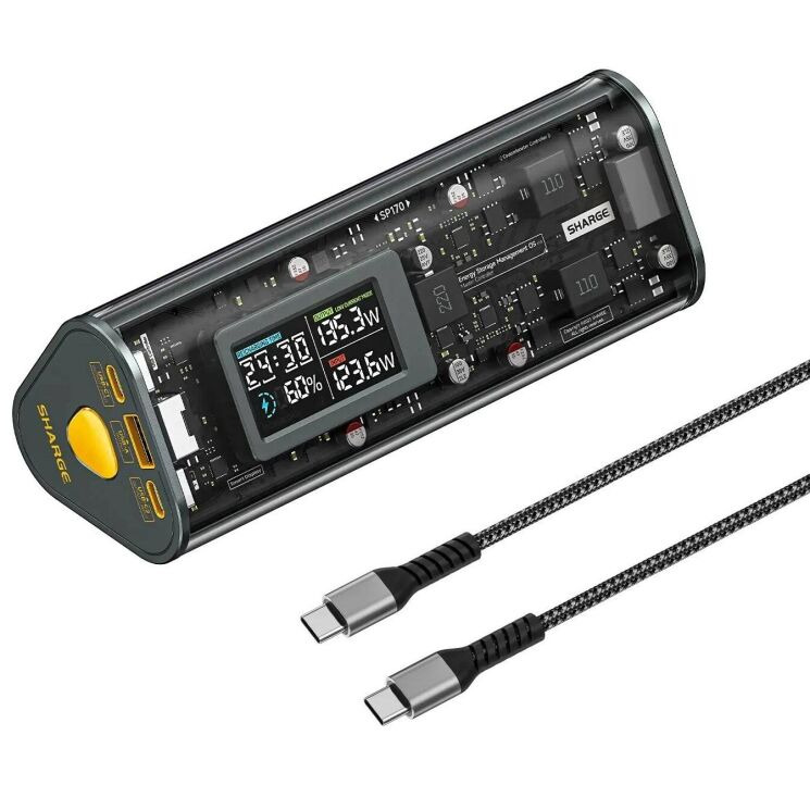 Внешний аккумулятор Sharge Shargeek 170 170W (24000mAh) - Grey: фото 3 из 7