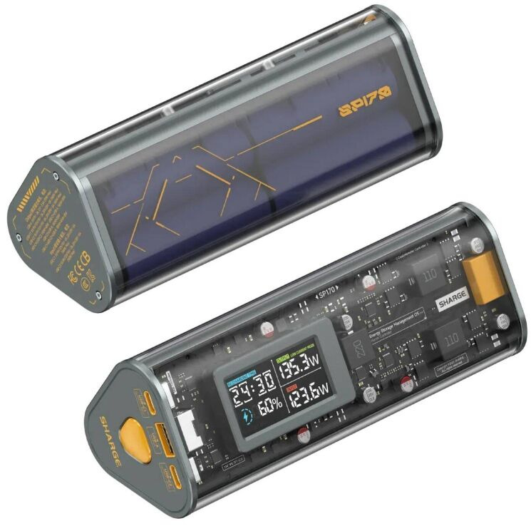 Внешний аккумулятор Sharge Shargeek 170 170W (24000mAh) - Grey: фото 5 из 7