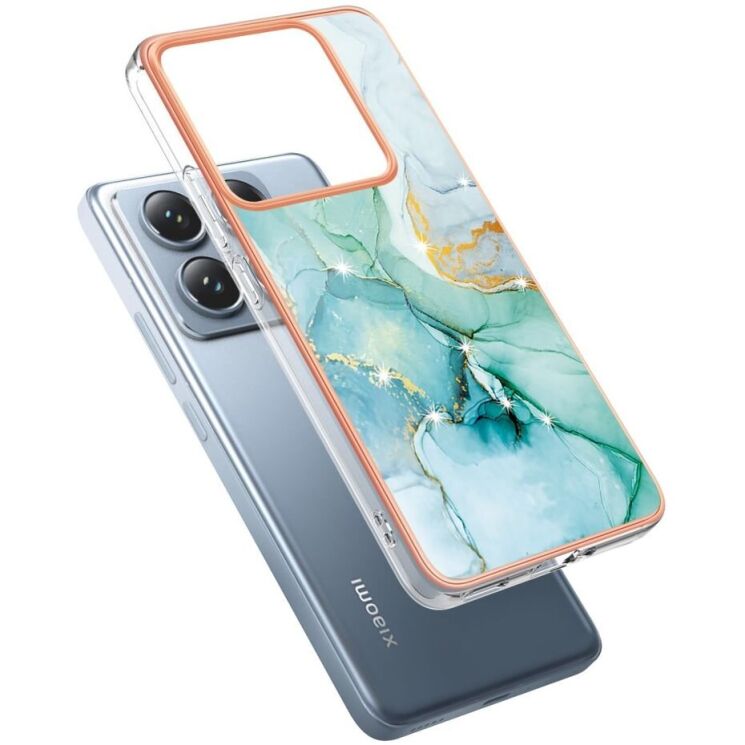Захисний чохол Deexe Marble Case для Xiaomi 14T Pro - Green: фото 2 из 6