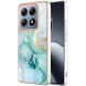 Захисний чохол Deexe Marble Case для Xiaomi 14T Pro - Green (365641G). Фото 1 из 6