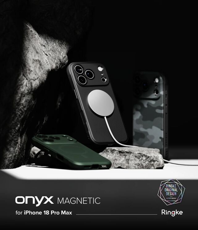 Защитный чехол Ringke Onyx Magnetic (FP) для iPhone 18 Pro Max (8800380461932) - Black (423985B) Защитный чехол Ringke Onyx Magnetic (FP) для iPhone 18 Pro Max (8800380461932) - Black: фото 5 из 20