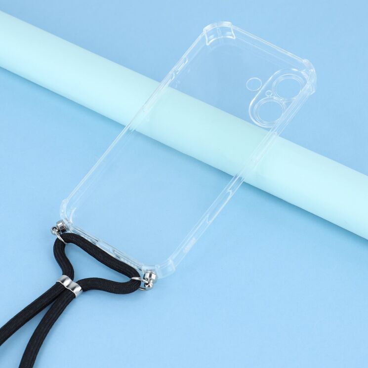 Захисний чохол UniCase AirBag with Strap для Apple iPhone 17 - Transparent: фото 3 з 4