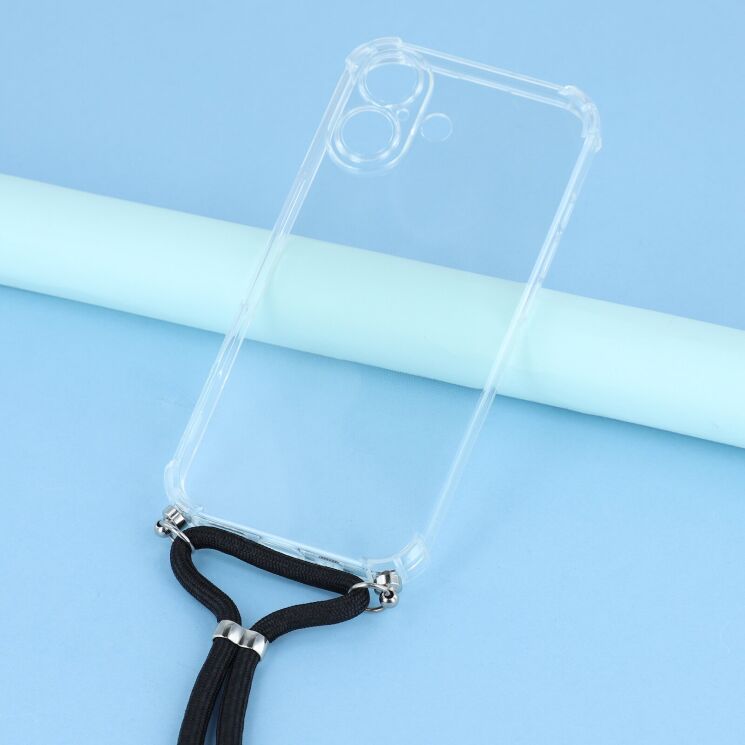 Захисний чохол UniCase AirBag with Strap для Apple iPhone 17 - Transparent: фото 2 з 4
