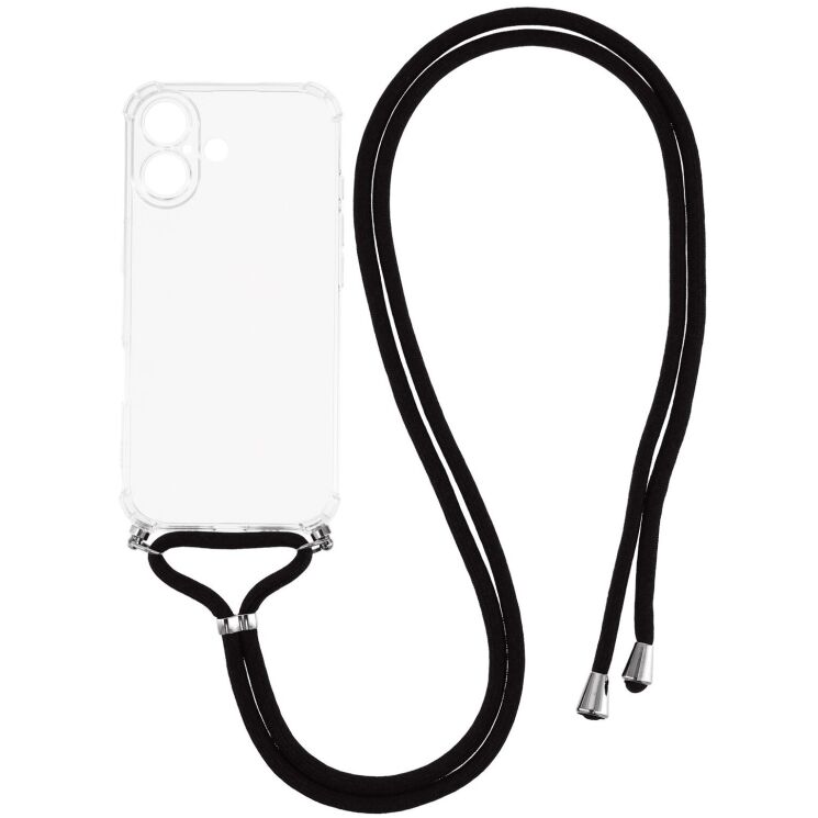Захисний чохол UniCase AirBag with Strap для Apple iPhone 17 - Transparent: фото 1 з 4