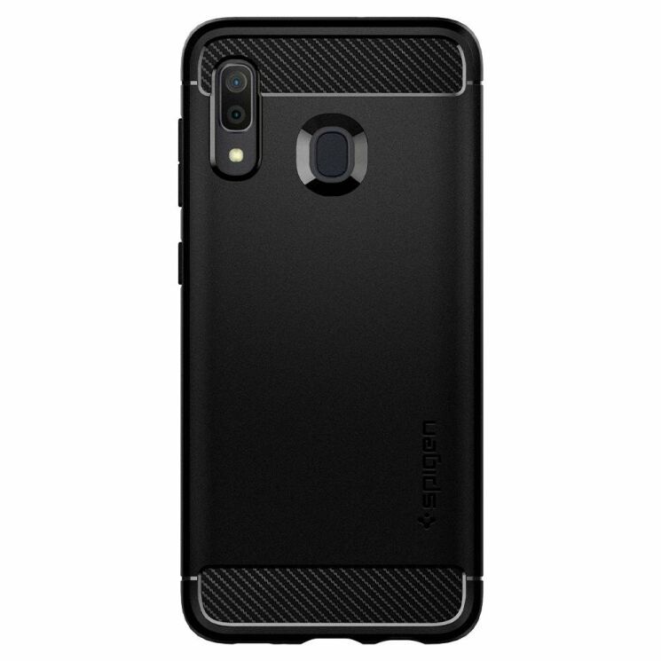Защитная накладка Spigen (SGP) Rugged Armor для Samsung Galaxy A30 (A305) - Matte Black: фото 2 из 9