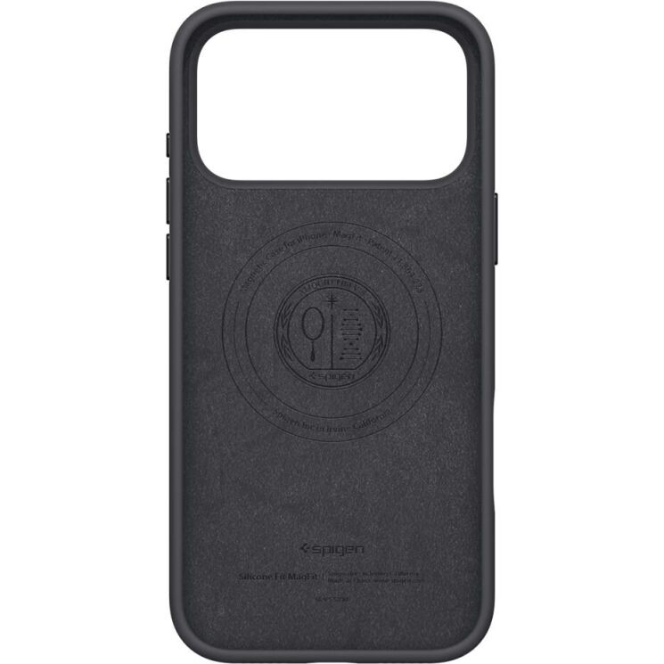 Защитная накладка Spigen Silicone Fit (MagFit) для iPhone 17 Pro (ACS10335) - Black: фото 5 из 14