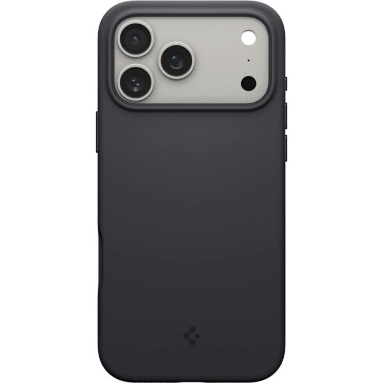 Защитная накладка Spigen Silicone Fit (MagFit) для iPhone 17 Pro (ACS10335) - Black: фото 2 из 14