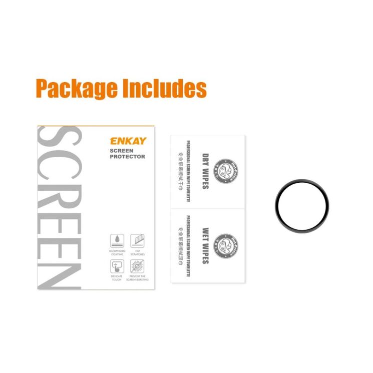 Защитная пленка ENKAY 3D Curved Film для Samsung Galaxy Watch 5 (44mm) - Black: фото 7 из 8