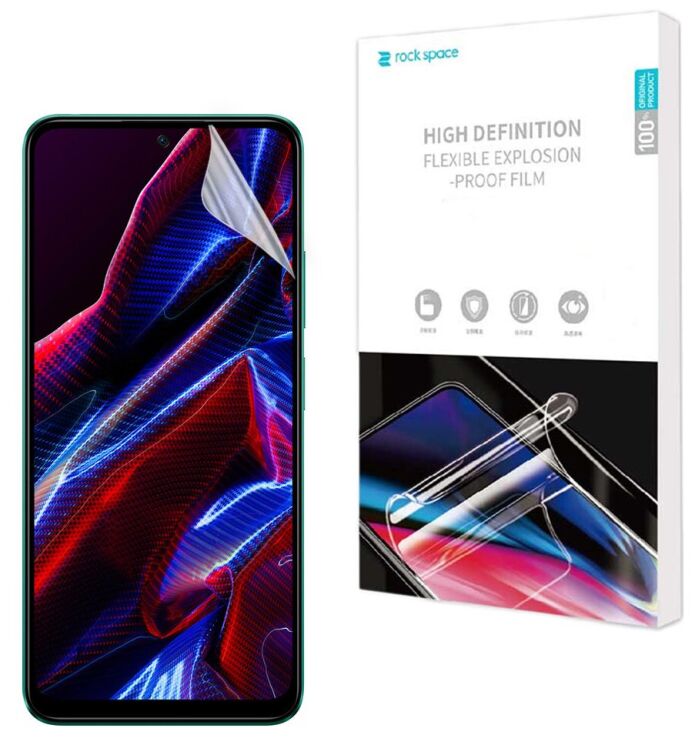 Защитная пленка на экран RockSpace Explosion-Proof SuperClear для Xiaomi Poco X5: фото 1 из 10