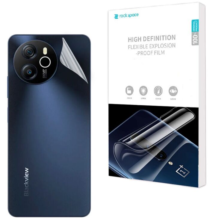 Защитная пленка на заднюю панель RockSpace Explosion-Proof SuperClear для BlackView Shark 8: фото 1 из 9