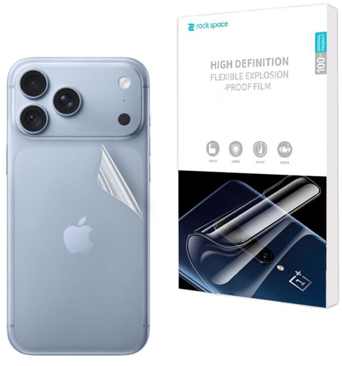 Захисна плівка на задню панель RockSpace Explosion-Proof SuperClear для iPhone 18 Pro Max: фото 1 з 9
