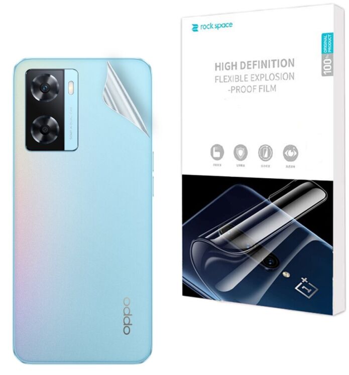 Захисна плівка на задню панель RockSpace Explosion-Proof SuperClear для OPPO A57s: фото 1 з 9