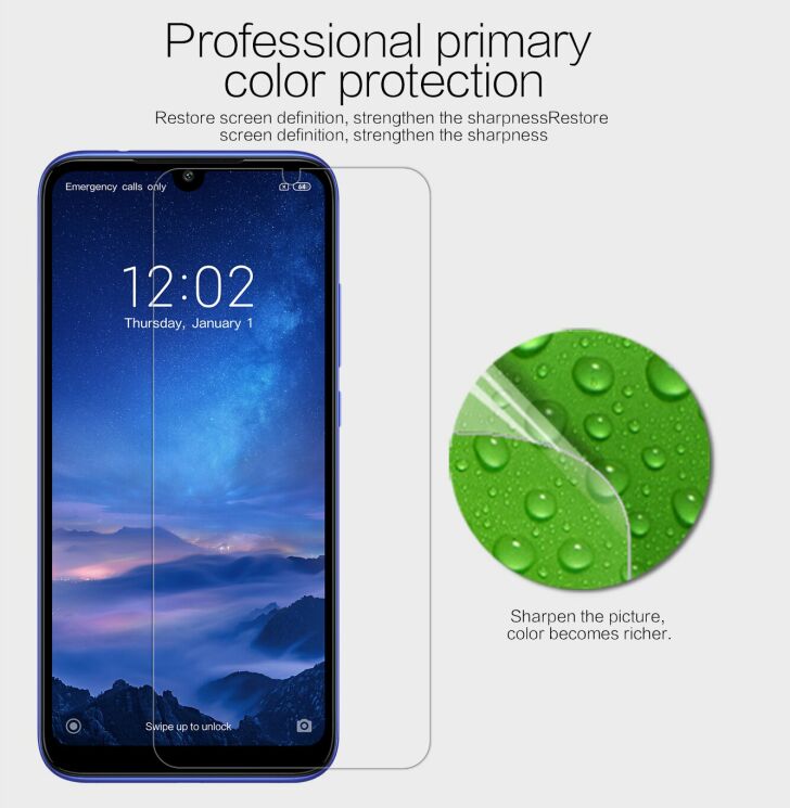 Защитная пленка NILLKIN Crystal для Xiaomi Redmi 7: фото 7 из 13