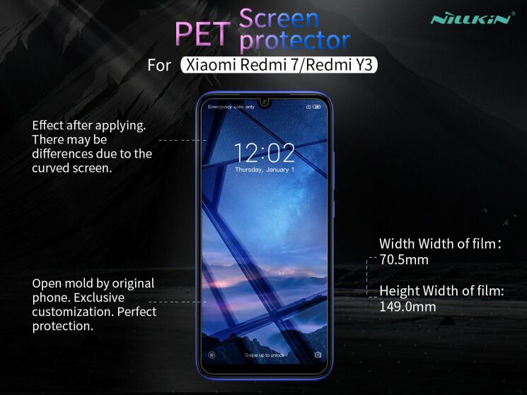 Защитная пленка NILLKIN Crystal для Xiaomi Redmi 7: фото 12 из 13
