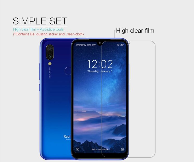 Защитная пленка NILLKIN Crystal для Xiaomi Redmi 7: фото 11 из 13