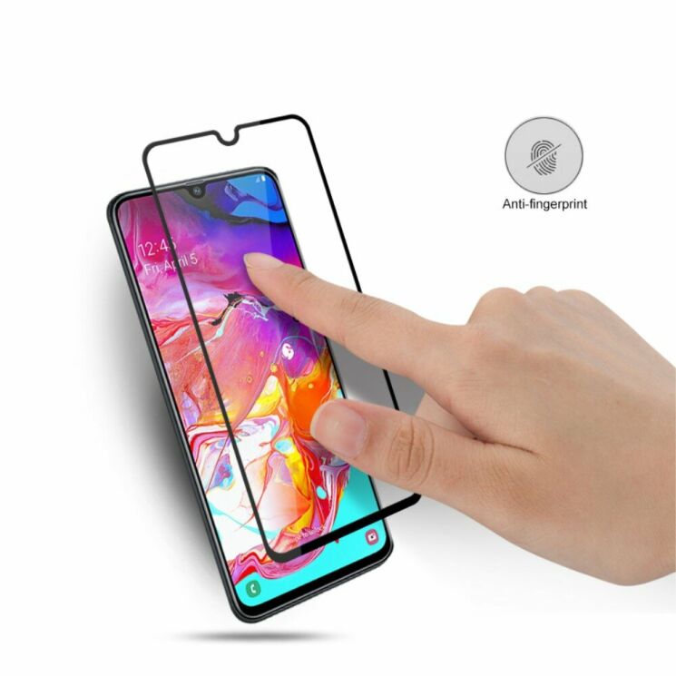 Защитное стекло AMORUS Full Glue Tempered Glass для Samsung Galaxy A70 (A705) - Black: фото 3 из 7