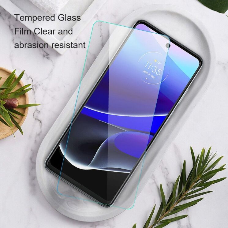 Защитное стекло AMORUS Ultra Clear для Motorola Moto G72 - Transparent: фото 5 из 9