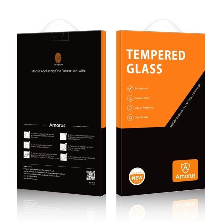 Защитное стекло AMORUS Ultra Clear для Motorola Moto G72 - Transparent: фото 9 из 9