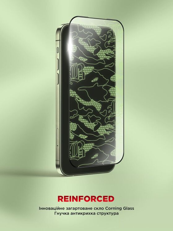 Захисне скло ArmorStandart Corning Black Icon для iPhone 17 Pro Max - Black: фото 2 з 11