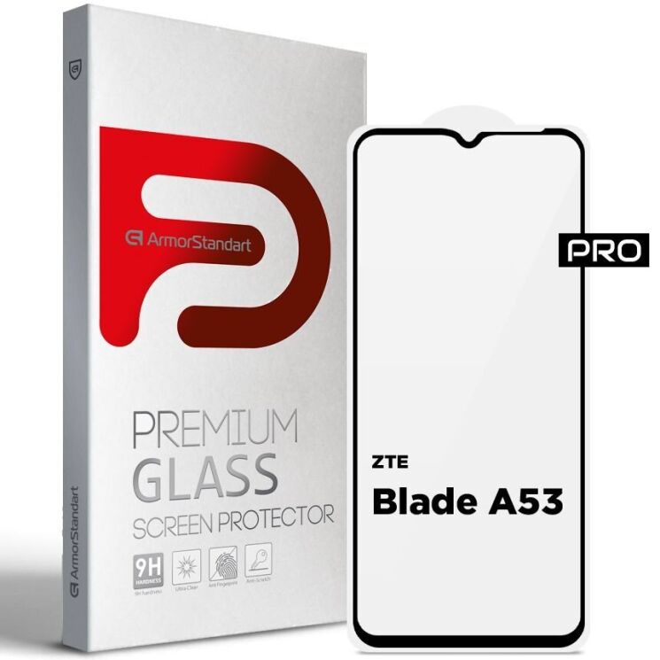 Защитное стекло ArmorStandart Pro 5D для ZTE Blade A53 - Black: фото 1 из 7