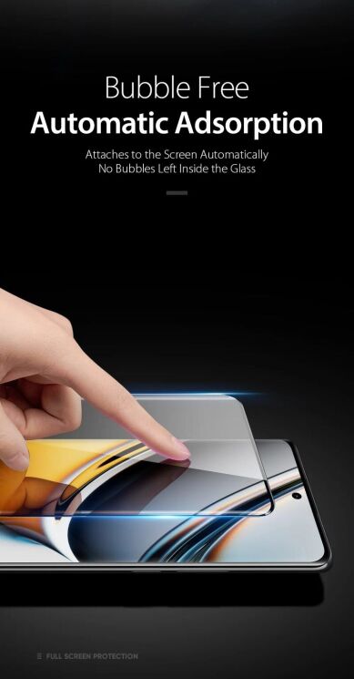 Защитное стекло DUX DUCIS Full Coverage для Realme 11 Pro / 11 Pro+ - Black: фото 6 из 12