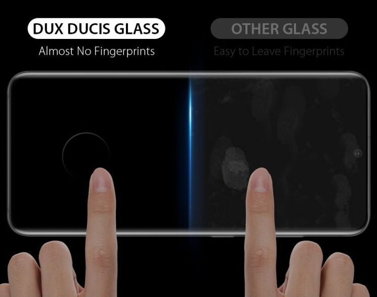 Защитное стекло DUX DUCIS Full Glue для Samsung Galaxy S21 Ultra (G998) - Black: фото 5 из 8
