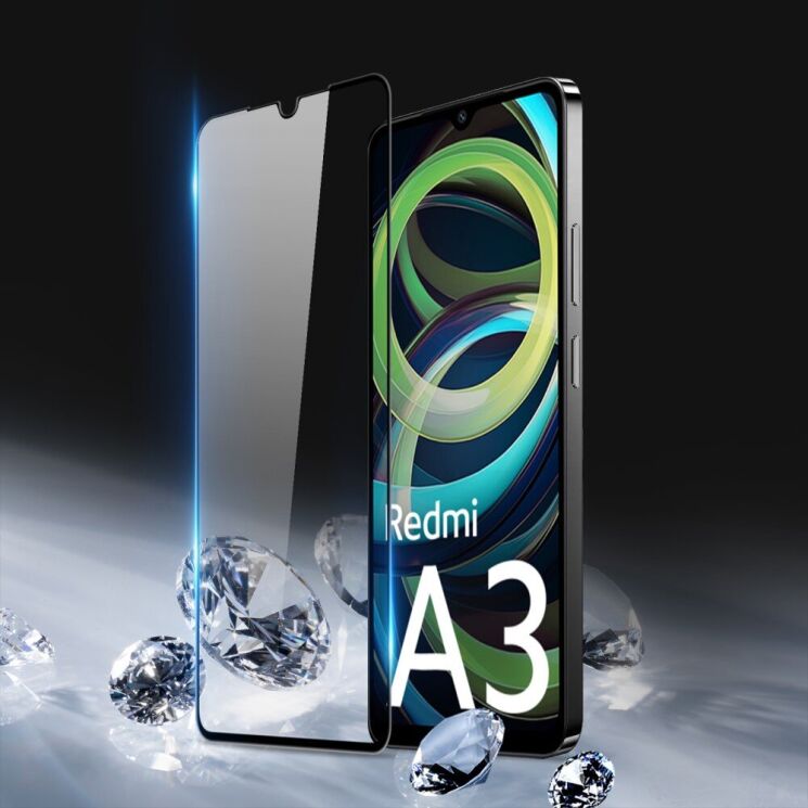 Защитное стекло DUX DUCIS Full Glue для Xiaomi Redmi A3 - Black: фото 2 из 7
