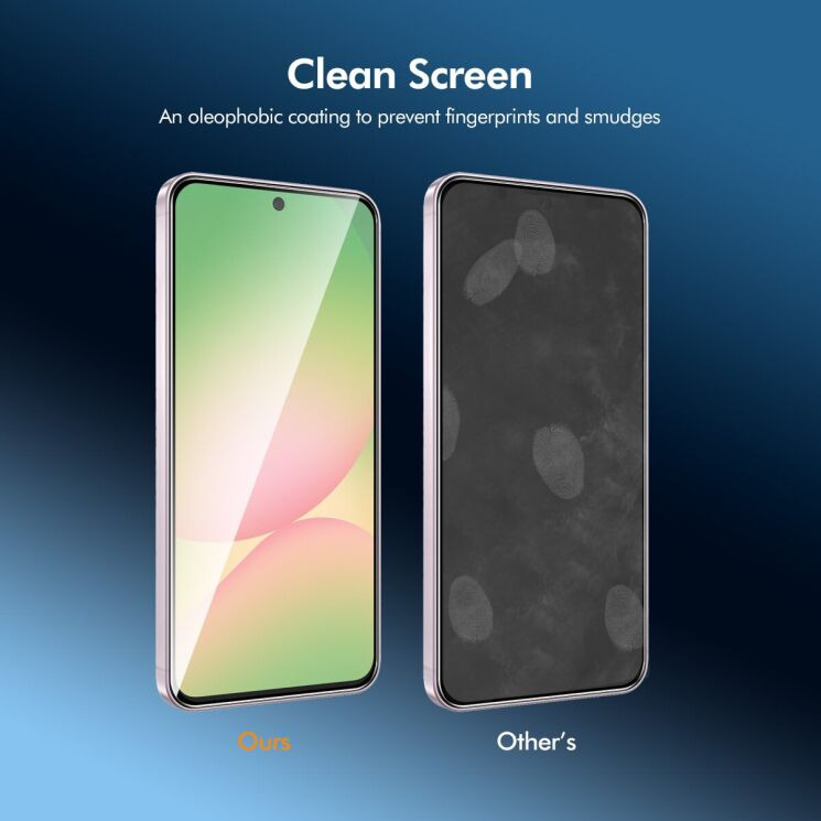 Защитное стекло ENKAY Easy Install Full Glue для Samsung Galaxy S26 FE - Black: фото 4 из 7