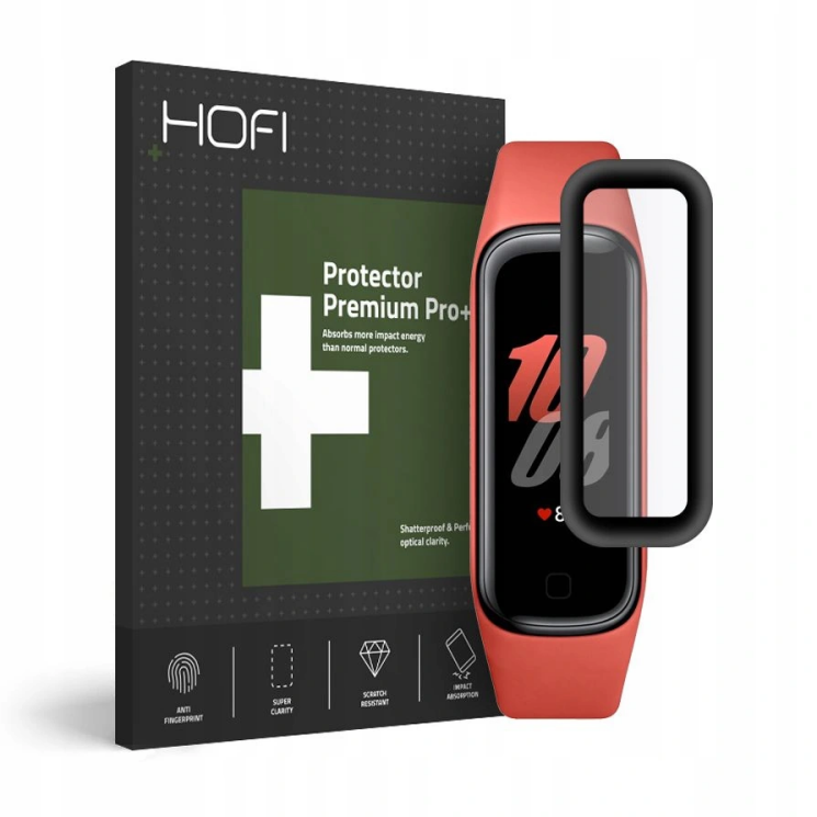 Защитное стекло HOFI Hybrid Glass для Samsung Galaxy Fit 2 (SM-R220) - Black: фото 1 из 2