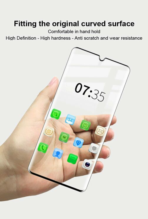 Захисне скло IMAK 3D Curved Full Covering для Xiaomi Mi Note 10 Pro - Black: фото 11 з 17