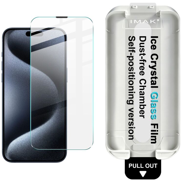 Защитное стекло IMAK Ice Crystal Glass для iPhone 15 Pro Max (349682) Защитное стекло IMAK Ice Crystal Glass для iPhone 15 Pro Max: фото 1 из 13