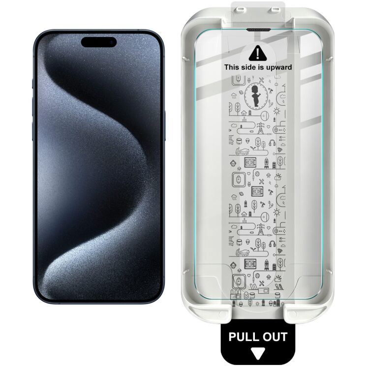 Защитное стекло IMAK Ice Crystal Glass для iPhone 15 Pro Max (349682) Защитное стекло IMAK Ice Crystal Glass для iPhone 15 Pro Max: фото 2 из 13
