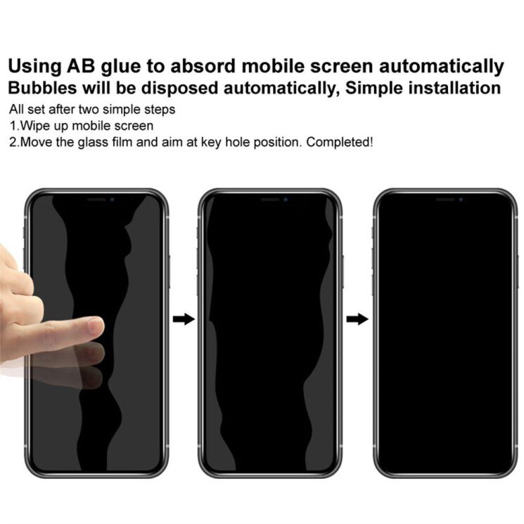 Защитное стекло IMAK Privacy 9H Protect для Samsung Galaxy S25 (S931) - Black: фото 7 из 9