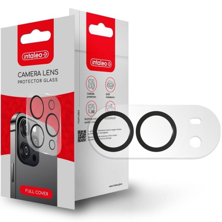 Защитное стекло Intaleo Camera Lens для iPhone Duo - Black (435057B) Защитное стекло Intaleo Camera Lens для iPhone Duo - Black: фото 1 из 4