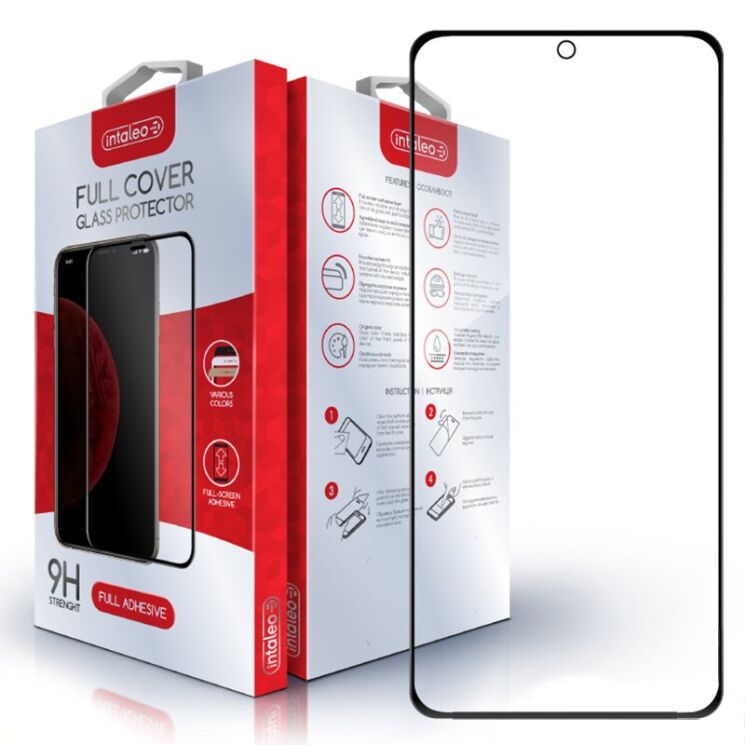 Защитное стекло Intaleo Full Glue для Xiaomi 12T / 12T Pro - Black: фото 1 из 9