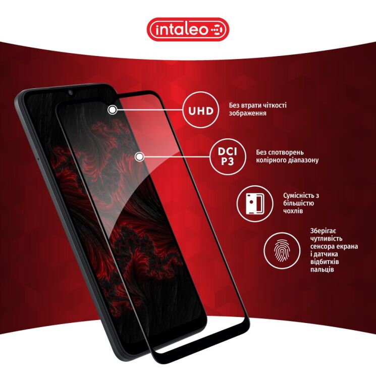 Защитное стекло Intaleo Full Glue для Xiaomi Redmi A1 / A2 - Black: фото 5 из 9