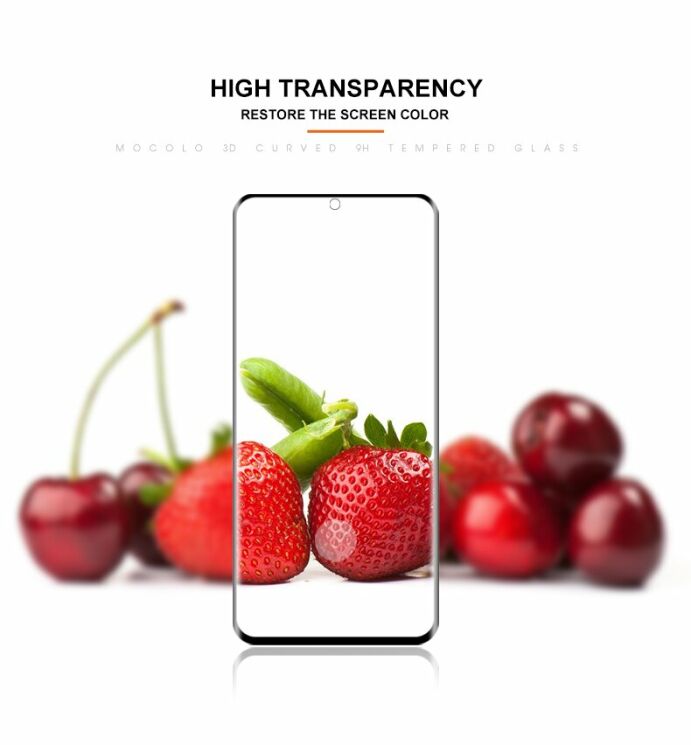 Захисне скло MOCOLO 3D Full Glue для Samsung Galaxy S20 Ultra (G988) - Black: фото 10 з 11