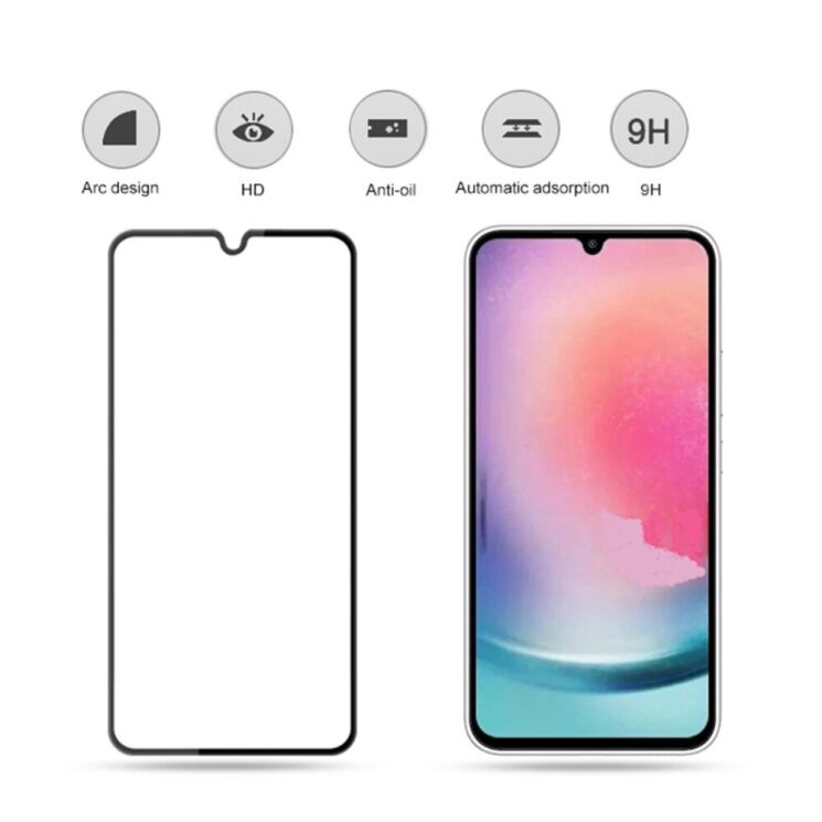Защитное стекло MOCOLO Full Glue Cover для Samsung Galaxy A24 (A245) - Black: фото 3 из 9