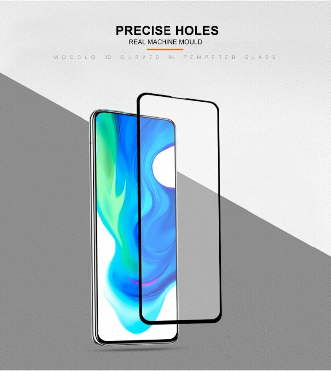 Защитное стекло MOCOLO Full Glue Cover для Xiaomi Poco F2 Pro / Redmi K30 Pro - Black: фото 7 из 11
