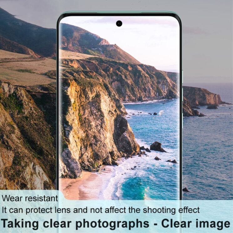 Защитное стекло на камеру IMAK Black Glass Lens для Motorola Edge 40 Neo - Black: фото 5 из 6