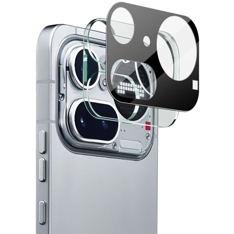 Защитное стекло на камеру IMAK Black Glass Lens для Nothing Phone (4a) Pro - Black: фото 1 из 7