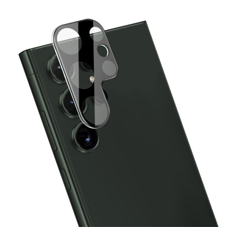 Защитное стекло на камеру IMAK Black Glass Lens для Samsung Galaxy S24 Ultra - Black: фото 3 из 11