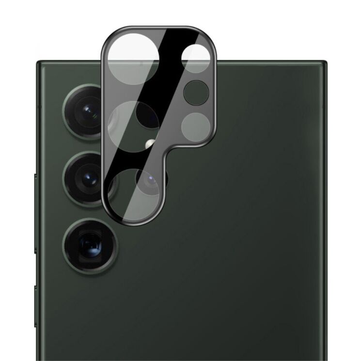 Защитное стекло на камеру IMAK Black Glass Lens для Samsung Galaxy S24 Ultra - Black: фото 4 из 11
